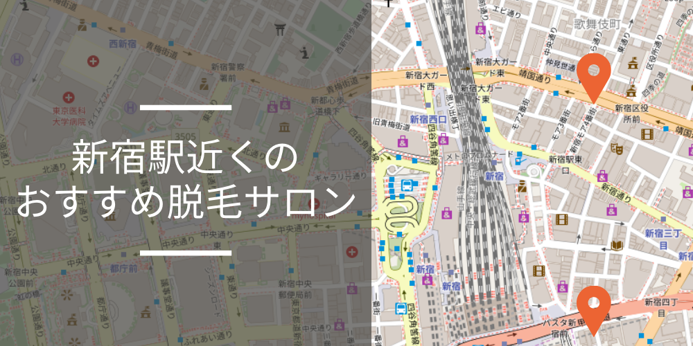 21年更新 新宿駅 西口 東口 南口 新宿通りのおすすめ脱毛サロン8選