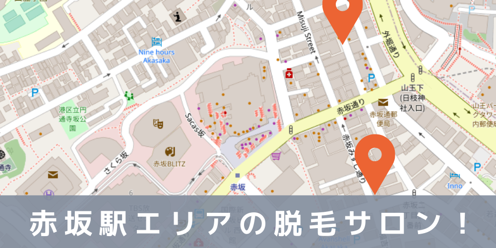 赤坂駅 2番 7番 B5番出口 のおすすめ脱毛サロン5選 21年更新