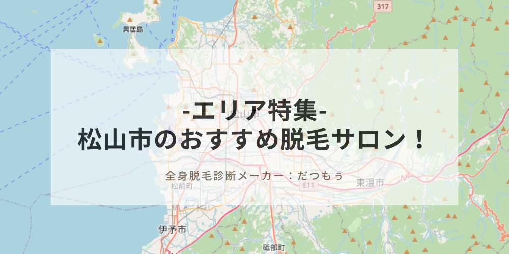 松山市 松山市駅 清水町駅 福音寺駅 余戸駅 にあるおすすめ脱毛サロン12選